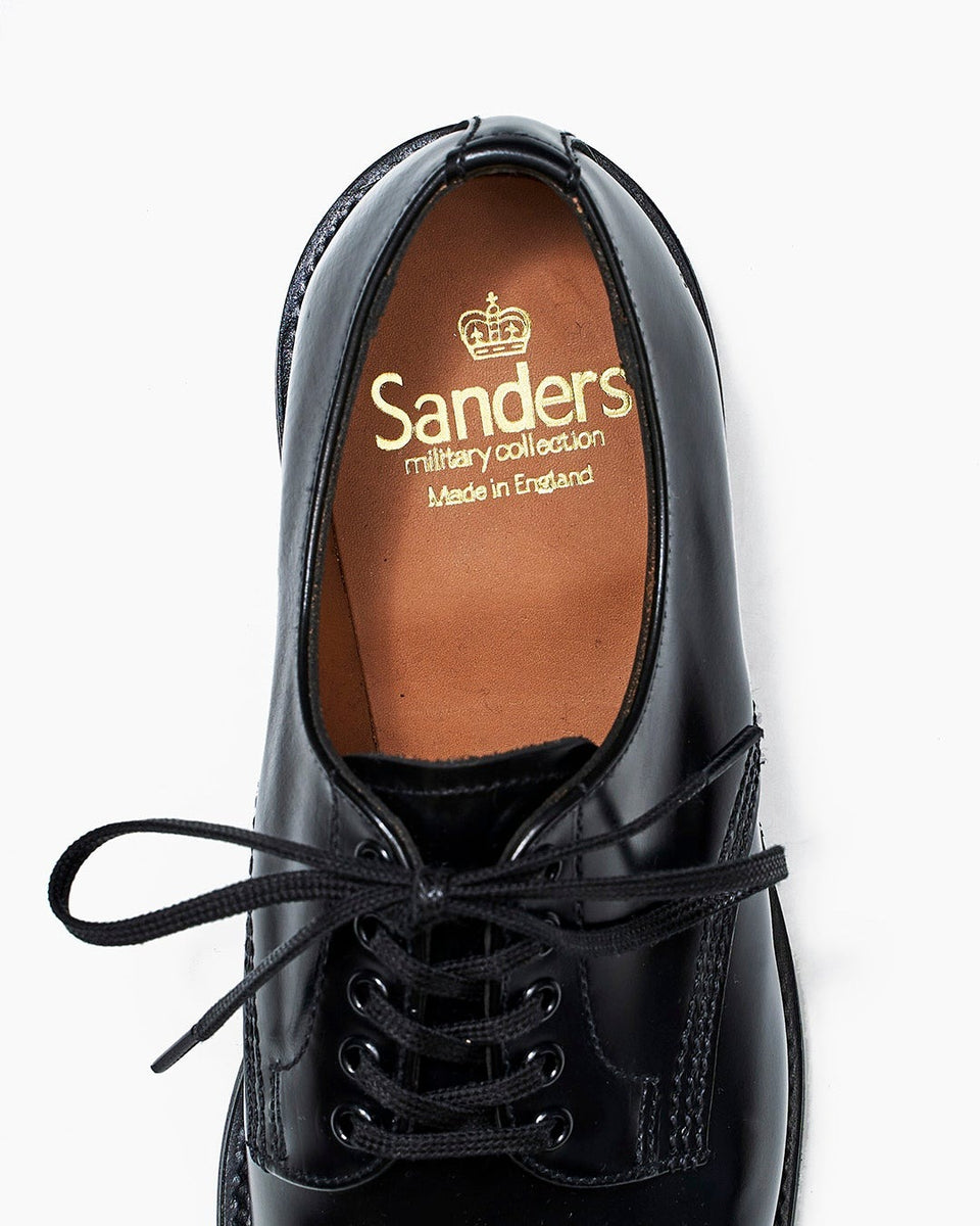 Sanders】FEMALE MILITARY DERBY SHOE – Blue Beach Denim