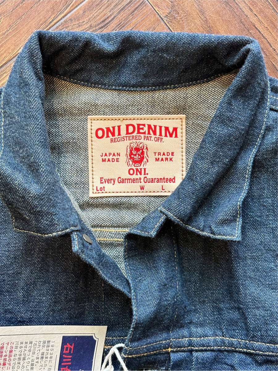 【ONI DENIM】ONI01507-ISHIKAWADAI Type 1 Denim Jacket 15oz