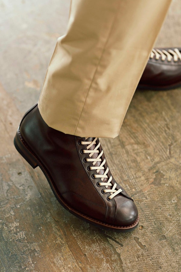 Brother Bridge】Henry Boxing Boots Calf Vintage Brown 拳擊手靴猴靴