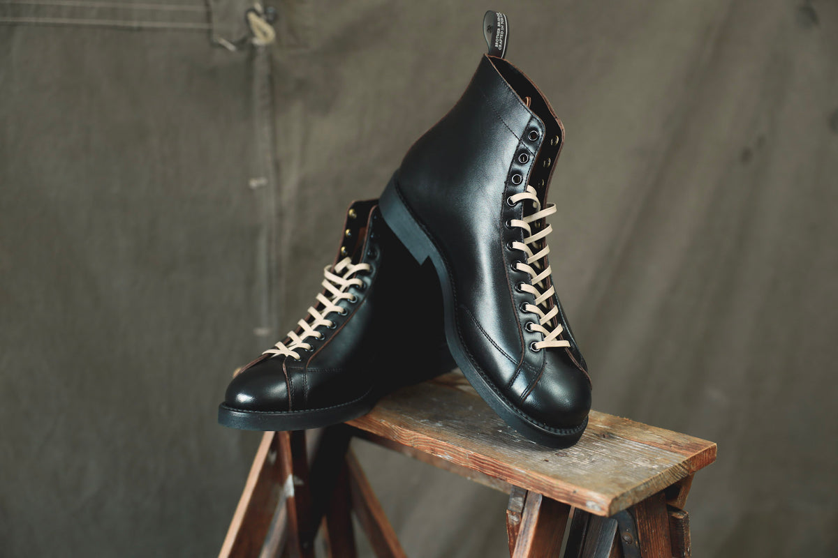 【Brother Bridge】Henry Boxing Boots Horsehide Teacore Black