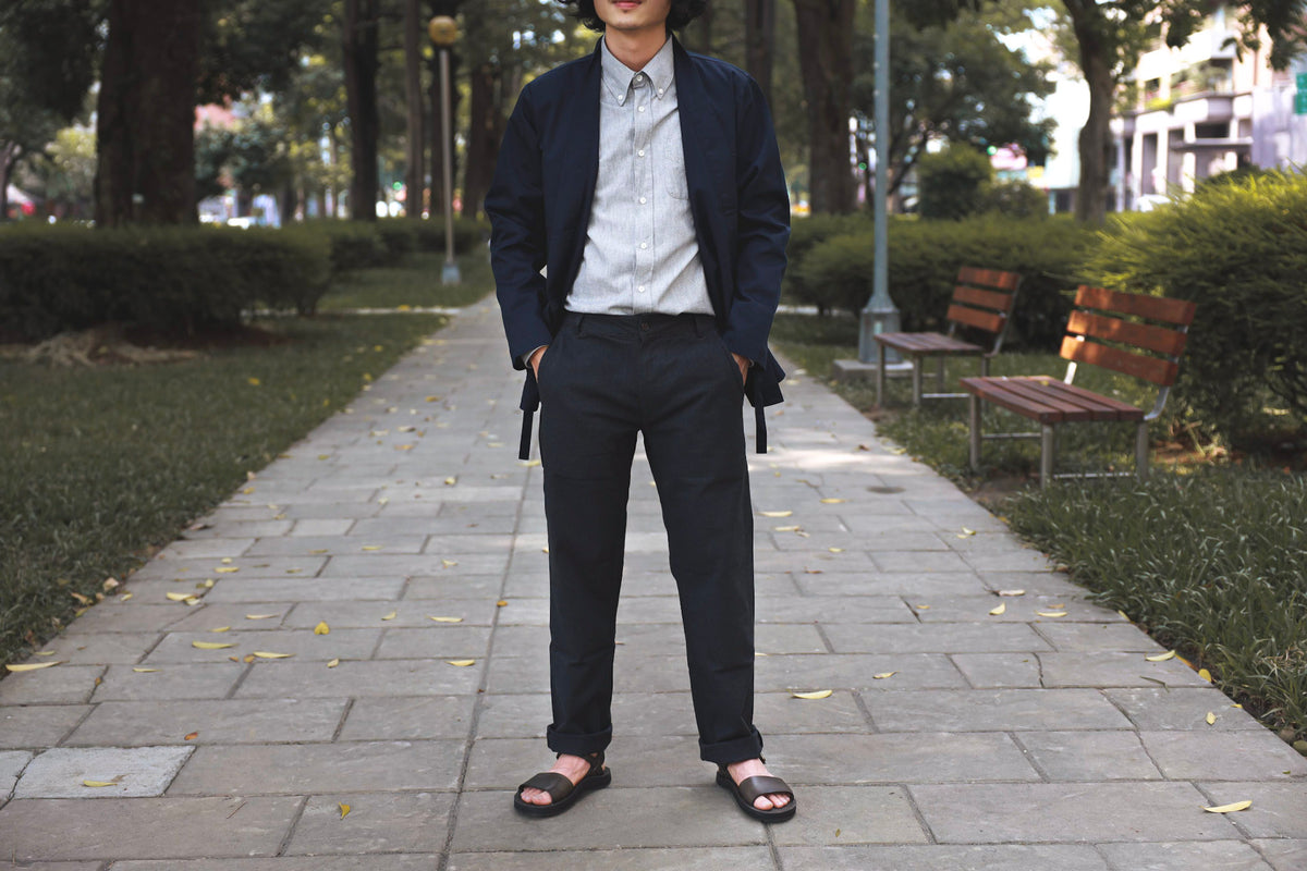 Universal Works】Marl Twill Aston Pant charcoal／gray – Blue Beach