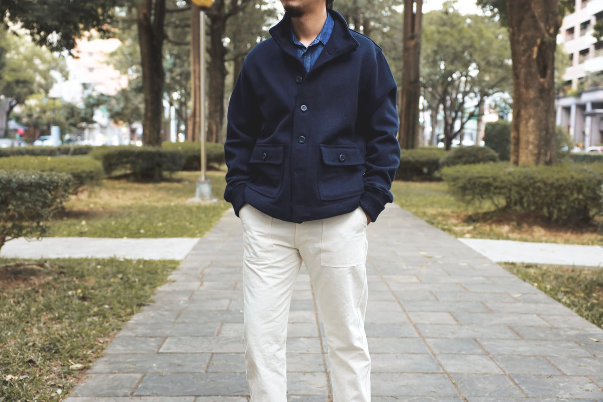 Dehen 1920】Submariner Sweater Coat - Dark Navy – Blue Beach Denim