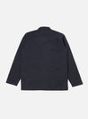 【Universal Works】Dockside Overshirt Navy Cotton/Wool Twill 棉毛混紡細緻斜紋休閒夾克