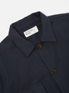 【Universal Works】Dockside Overshirt Navy Cotton/Wool Twill 棉毛混紡細緻斜紋休閒夾克