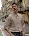 【Far East Manufacturing】Button-Down Linen Shirt Ecru