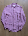 【Far East Manufacturing】Button-Down Linen Shirt Pink