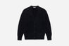 【3sixteen】V⁠-⁠Neck Cardigan Earth Boucle Alpaca Black 羊駝毛圈圈紗V領開襟衫