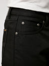 【Nudie Jeans】Gritty Jackson Dry Black YD 12.5 oz 復刻中腰直筒牛仔褲