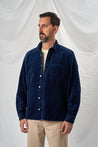 【ABCL Garments】CALI Discharged Indigo Print Corduroy Overshirt