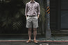 【ABCL Garments】HALF MINIERA Pdp Hemp Sage Shorts 棉麻混紡細格紋短褲