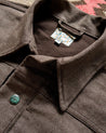 【WYTHE】Japanese Moleskin Wabash Stripe Ranch Jacket Espresso Brown