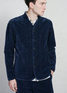 【Hansen Garments】ERLING QUILTED WORK JACKET VELVET INDIGO 藍染天鵝絨