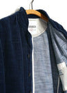 【Hansen Garments】ERLING QUILTED WORK JACKET VELVET INDIGO 藍染天鵝絨