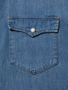 【Nudie Jeans】George Another Kind of Blue 淺藍復古水洗輕磅丹寧襯衫