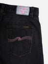 【Nudie Jeans】Gritty Jackson Born In Hell 藝術家聯名Jeff Olsson黑灰中腰直筒牛仔褲