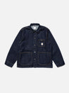 【Nudie Jeans】Howie Chore Jacket One Wash Blue 深藍原色復古工裝夾克