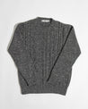 【Inis Meáin】Cashmere Ridges Aran Sweater Slate Fleck 頁岩灰喀什米爾阿蘭毛衣