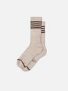 【Nudie Jeans】Men Tennis Socks Stripe Beige 男版復古羽球條紋襪