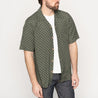 【Naked & Famous】Aloha Shirt Weave Print Green 復古織紋印花短袖襯衫