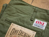 【ONI DENIM】737-SVC-LOL Selvedge Chino Light Olive 輕磅復古綠寬鬆直筒休閒褲