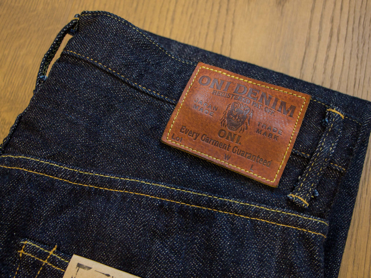 【ONI DENIM】022-KIRAKU 12oz Natural Indigo Relax Straight Jeans – Blue ...