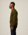 【Peregrine】Makers Stitch Crew Olive Sweater