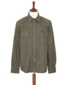 【Indigofera】Ryman Denim Shirt, Carson Denim Green 卡森綠色丹寧西部鋸齒牛仔襯衫