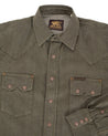 【Indigofera】Ryman Denim Shirt, Carson Denim Green 卡森綠色丹寧西部鋸齒牛仔襯衫