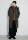 【Hansen Garments】SIGURD LONG LINED WOOL COAT BROWN TWEED 原色羊毛 魚骨紋 中長版大衣