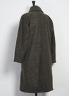 【Hansen Garments】SIGURD LONG LINED WOOL COAT BROWN TWEED 原色羊毛 魚骨紋 中長版大衣