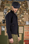 【Scarti-Lab】707F SN960 Moleskine Shawl Collar Jacket 海軍藍厚磅鼴鼠皮哥薩克外套