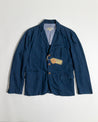 【Scarti-Lab】 Cotton Linen Blend Suit Jacket Indigo 710 SM407