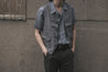 【Scarti-Lab】Cotton Linen Blend Work Vest Grey 403 SM407 日製棉麻混紡 義式工裝背心 灰色