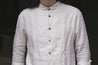 【Scarti-Lab】Linen Woven Man Work Shirt White 337 SV437