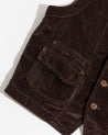 【Scarti-Lab】Work Vest 403 SN814 Brown Corduroy