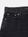 【Nudie Jeans】Solid Ollie Black Steel 黑色水洗修身中小直筒牛仔褲