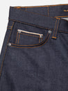 【Nudie Jeans】Solid Ollie Dry Japan Selvage 旗艦日本原色布邊修身中小直筒牛仔褲