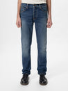 【Nudie Jeans】Solid Ollie Wild Blue 曠野藍修身中小直筒牛仔褲