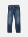 【Nudie Jeans】Solid Ollie Wild Blue 曠野藍修身中小直筒牛仔褲