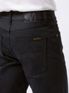 【Nudie Jeans】Steady Eddie II Dry Black Selvage 頂級日本黑布邊錐型牛仔褲