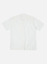 【Universal Works】Camp Shirt In White Linen-Cotton Shirting