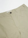 【Universal Works】MW Cargo Short In Stone Fine Twill / 3x1輕磅斜紋 高支數精緻棉布 工裝短褲