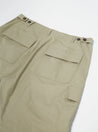 【Universal Works】MW Cargo Short In Stone Fine Twill / 3x1輕磅斜紋 高支數精緻棉布 工裝短褲