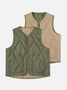 【Universal Works】Reversible Military Liner Gilet Diamond Quilt 鑽石形衍縫雙面背心