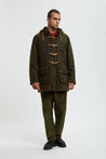 【Baracuta】Waxed Duffle Coat Deep Moss 上蠟粗呢外套深苔綠