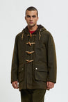 【Baracuta】Waxed Duffle Coat Deep Moss 上蠟粗呢外套深苔綠