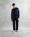 【WAX London】Whiting Overshirt Navy/Blue Dusk 襯衫外套 旗艦立體格紋 海藍/藍色/日暮藍