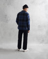 【WAX London】Whiting Overshirt Navy/Blue Dusk 襯衫外套 旗艦立體格紋 海藍/藍色/日暮藍