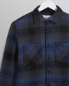 【WAX London】Whiting Overshirt Navy/Blue Dusk Check