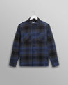 【WAX London】Whiting Overshirt Navy/Blue Dusk 襯衫外套 旗艦立體格紋 海藍/藍色/日暮藍